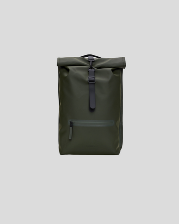 Rains || Rolltop Rucksack - Green Rains