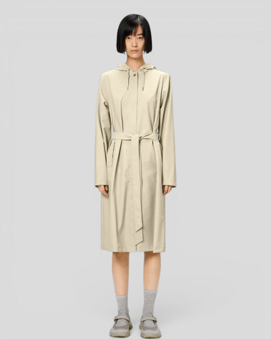 Rains || A-Line Longer W Jacket W3 - Dune Rains