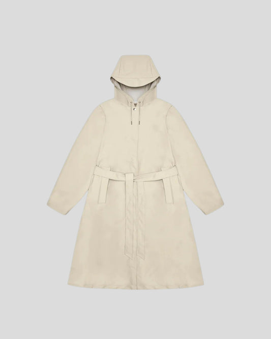 Rains || A-Line Longer W Jacket W3 - Dune Rains