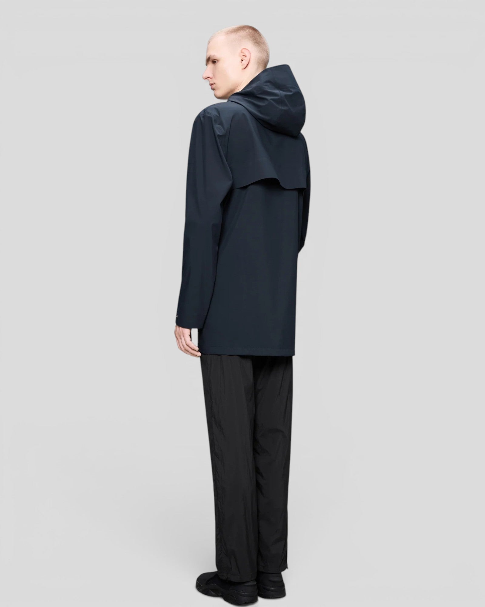 Rains || Suva Hardshell Long Jacket - Navy Rains