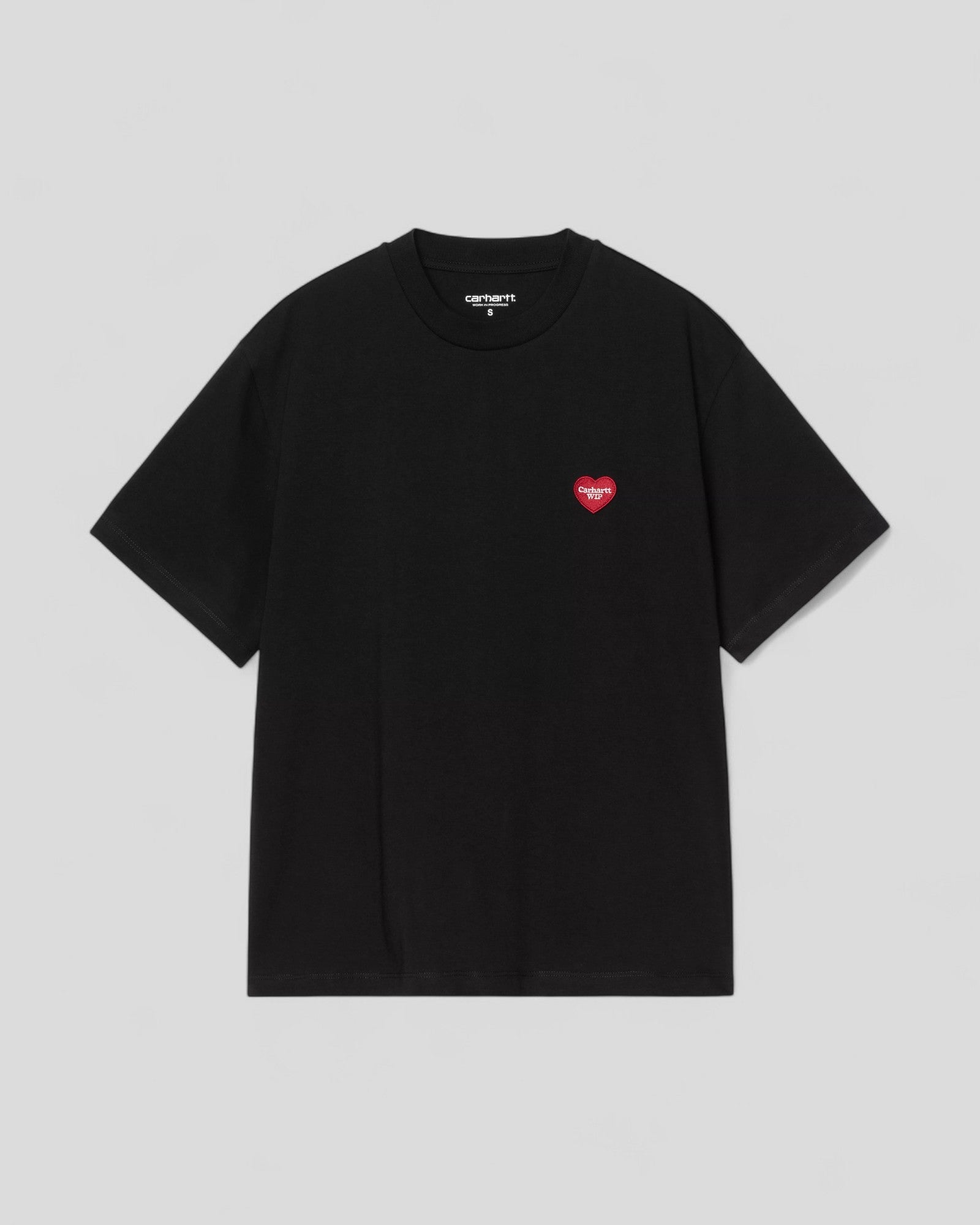 Carhartt || W' S/S Heart Patch T-Shirt - Black / Red Carhartt