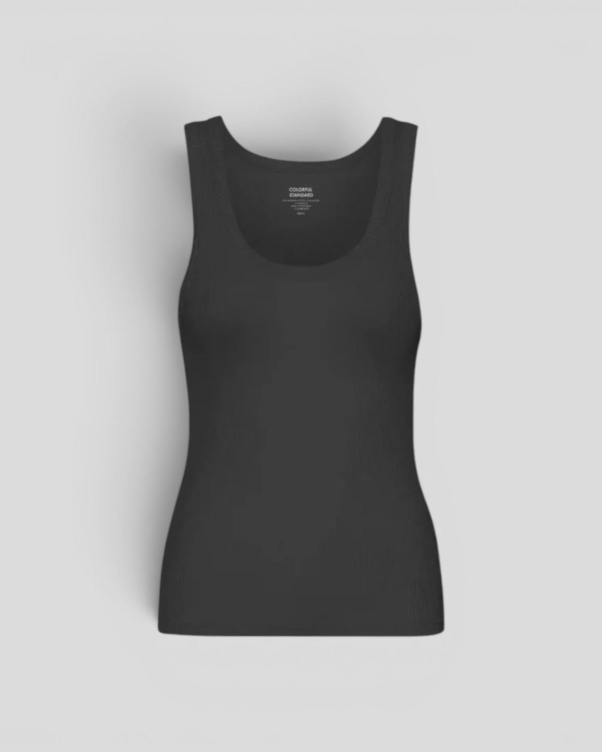 Colorful Standard || Organic Rib Tank - Top - Deep Black Colorful Standard
