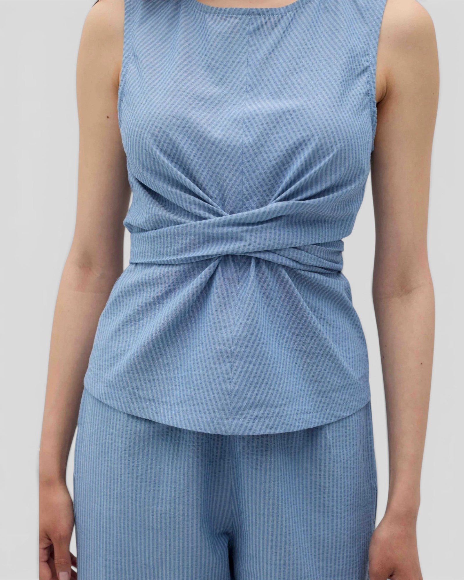 Rita Row || Holan Top - Blue Stripes Rita Row