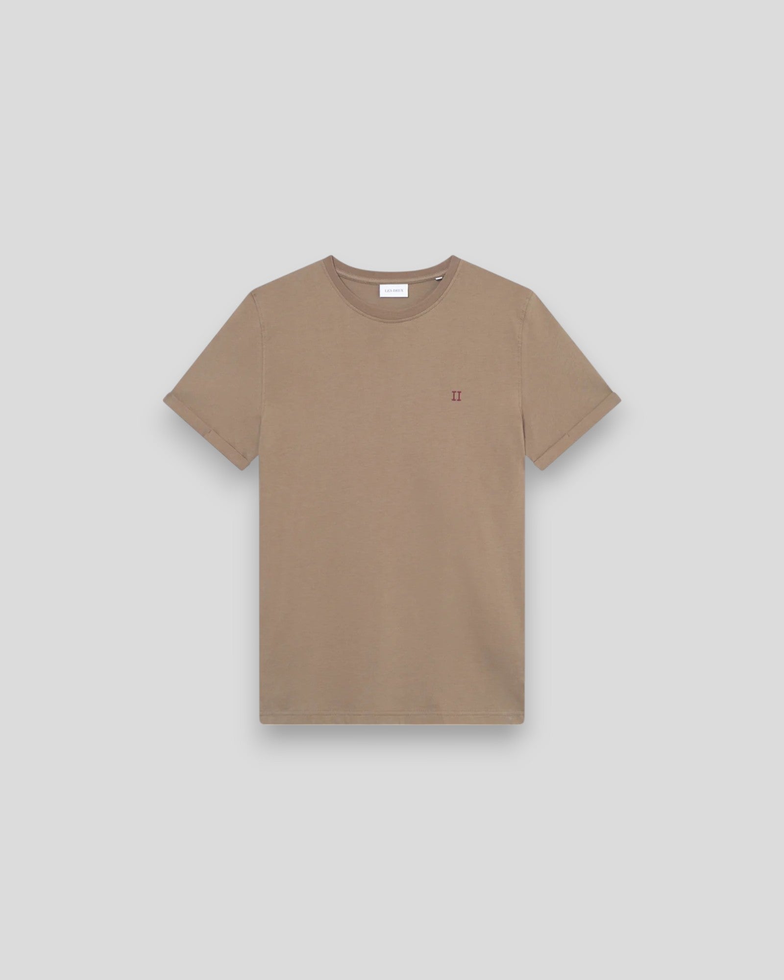 Les Deux || Norregaard Contrast T-shirt - Teak Brown Les Deux