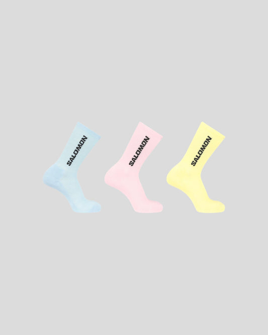 Salomon || Everyday Crew 3-Pack - Brunerra Blue/ Dusty Yellow/ Icy Pink Salomon