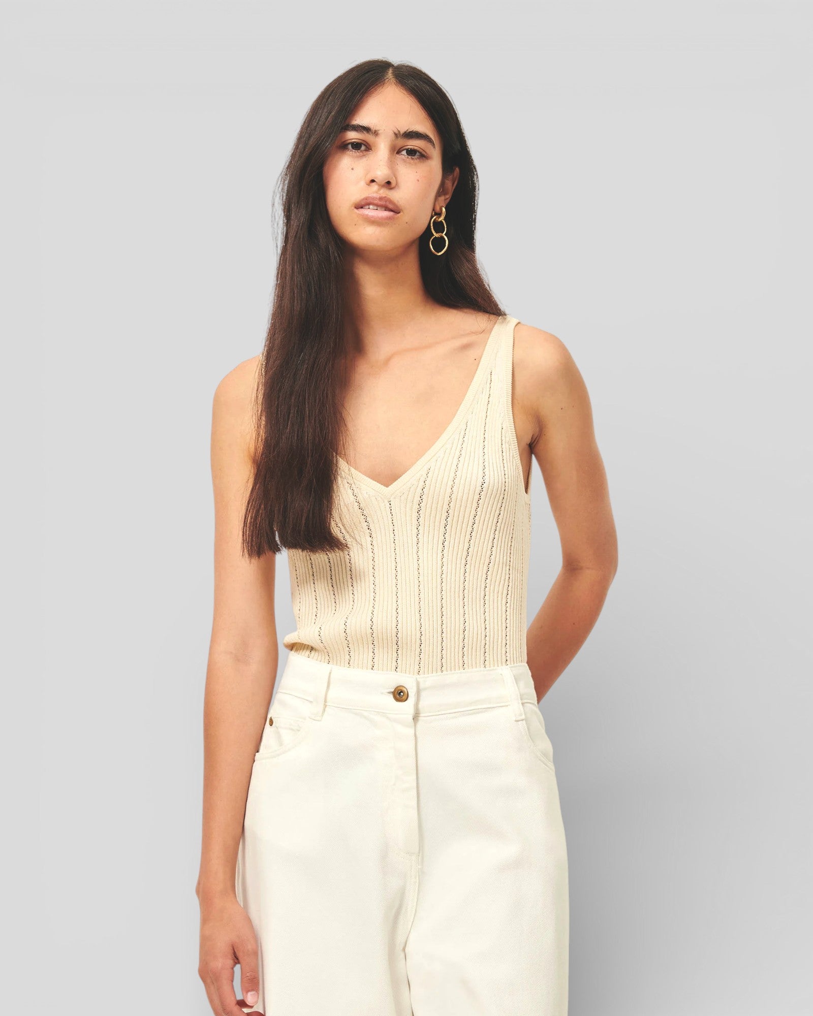 Sessùn || Attita Tank Top - Fleur de Sel Sessùn