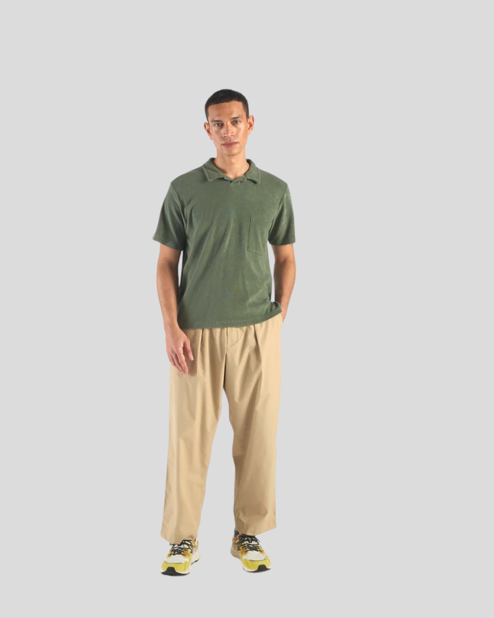 Universal Works || Vacation Polo - Birch Universal Works
