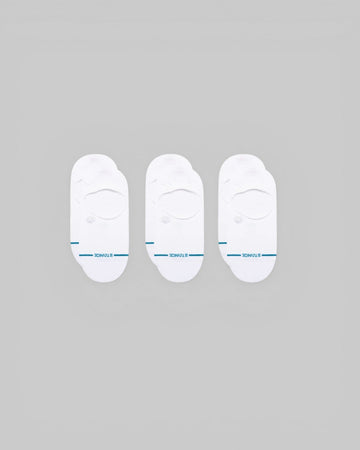 Stance || Icon No Show Pack 3 - White - M’ Stance
