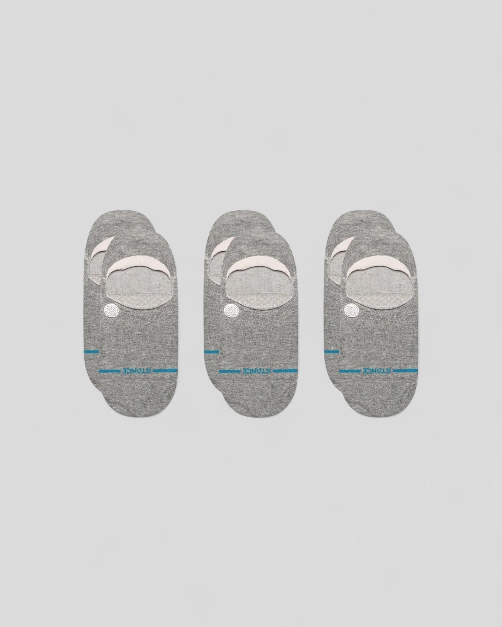 Stance || Icon No Show 3 Pack - Heather Grey Stance