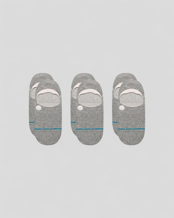 Stance || Icon No Show 3 Pack - Heather Grey Stance