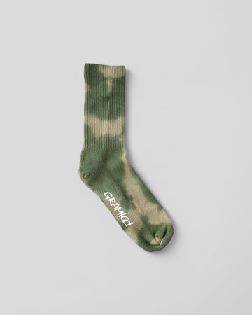 Gramicci || Tie Dye Crew Socks - Green