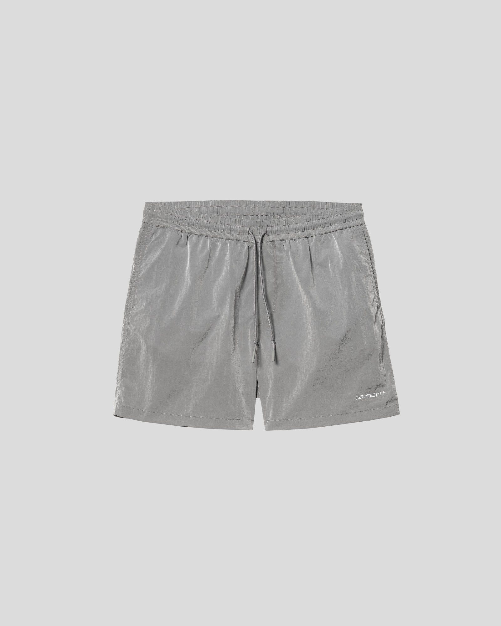 Carhartt || Tobes Swim Trunks - Nylon Sonic Silver/ White Carhartt