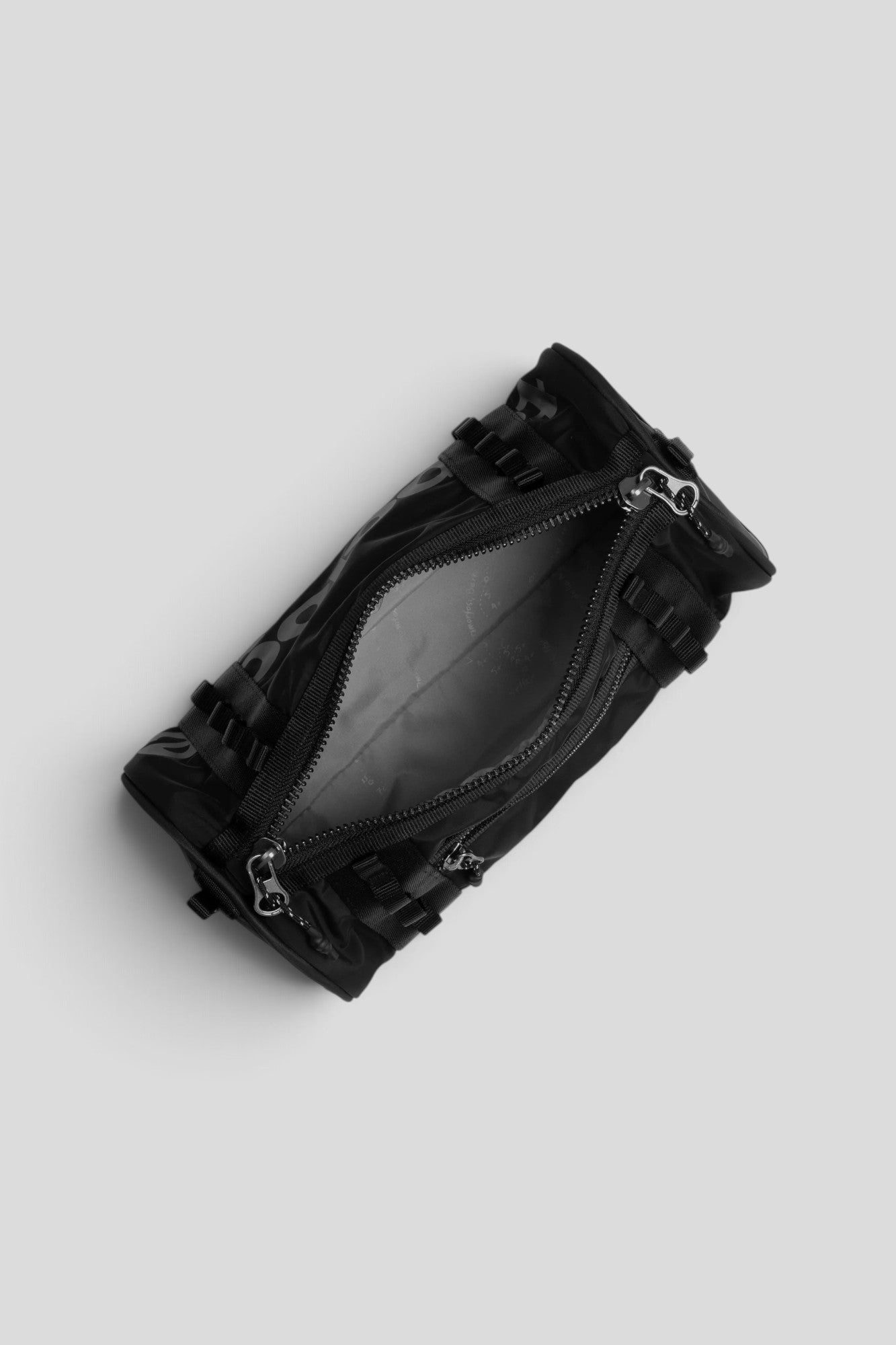 Topologie || Barrel Bag Small - Black Tech Sateen Topologie