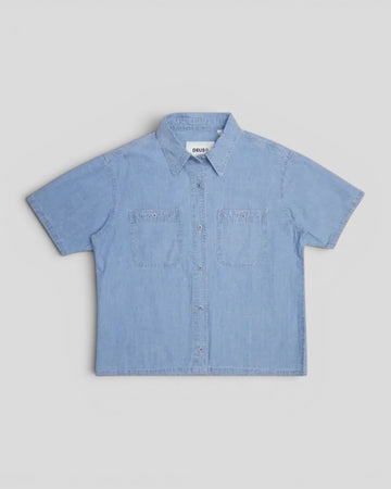 Deus || Union Cropped - Shirt - Blue Chambray Deus ex machina