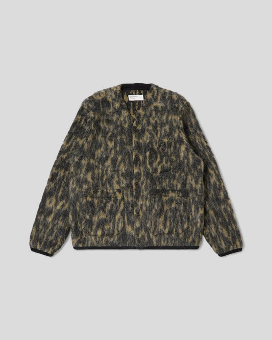 Universal Works || Cardigan Dolce Fleece - Charcoal Universal Works