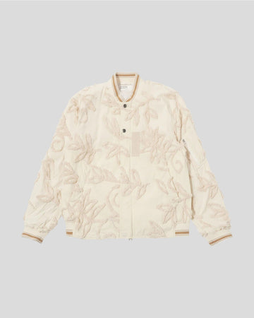 Universal Works || Bomber Jacket 3D flower - Ecru Universal Works