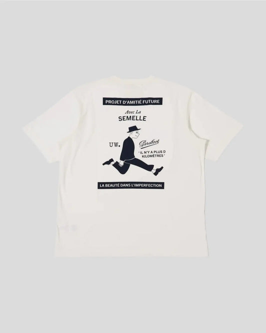 Universal Works ||Paraboot x Universal Works T-Shirt - Ecru Universal Works