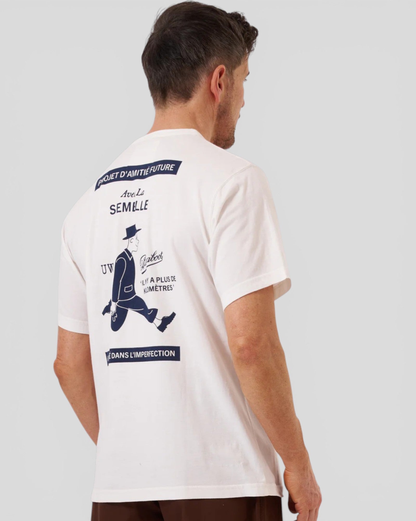 Universal Works ||Paraboot x Universal Works T-Shirt - Ecru Universal Works