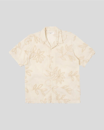 Universal Works || Road Shirt 3D Flower - Ecru Universal Works