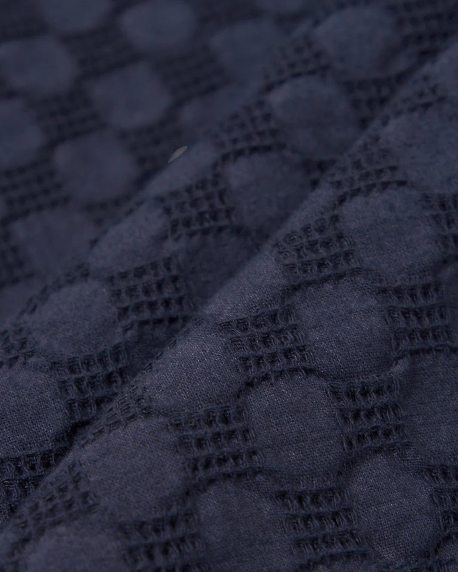 Universal Works || Road Shirt Waffle - Navy Universal Works