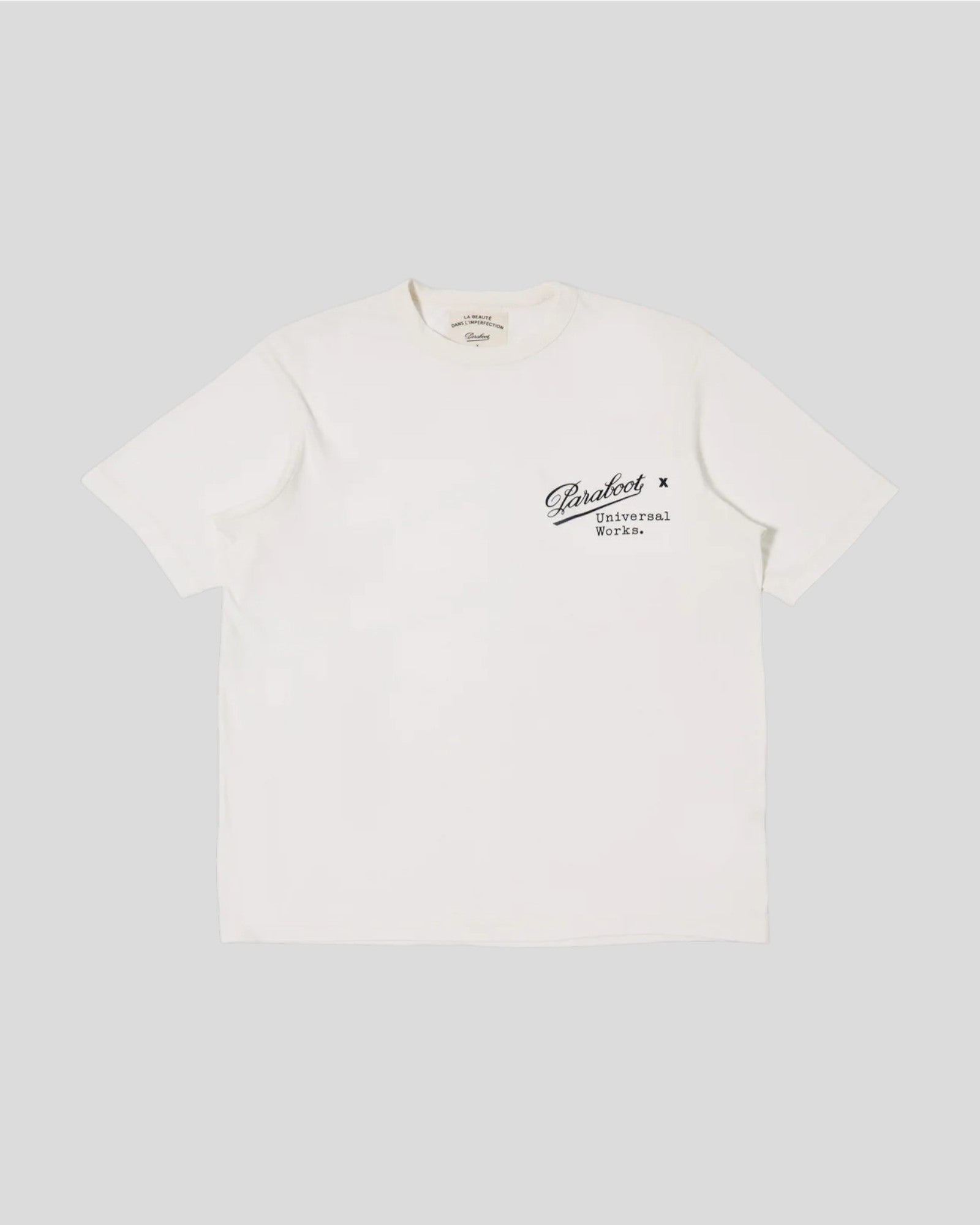 Universal Works ||Paraboot x Universal Works T-Shirt - Ecru Universal Works
