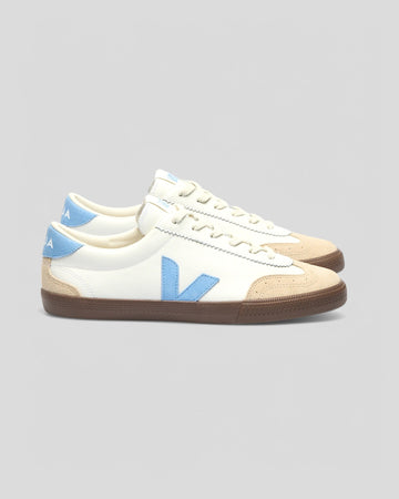 Veja || Volley O.T Leather W' - White Aqua Bark