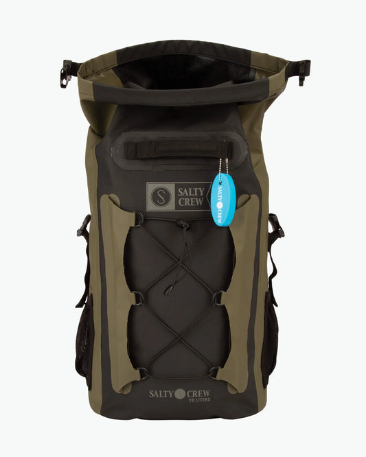SALTY CREW || Voyager Roll Top Backpack || Black/Military Salty Crew