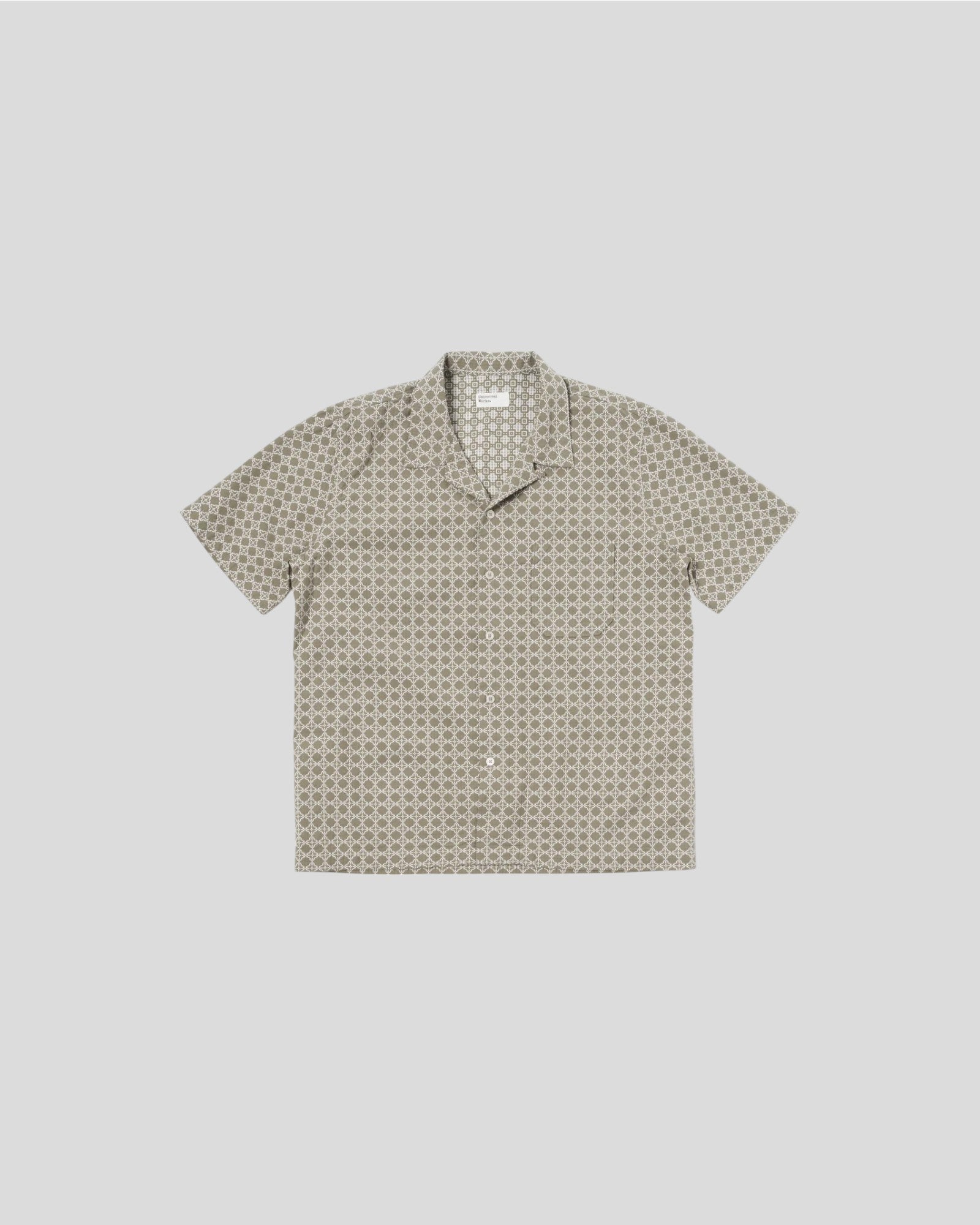Universal Works || Road Shirt - Sand/ White Universal Works