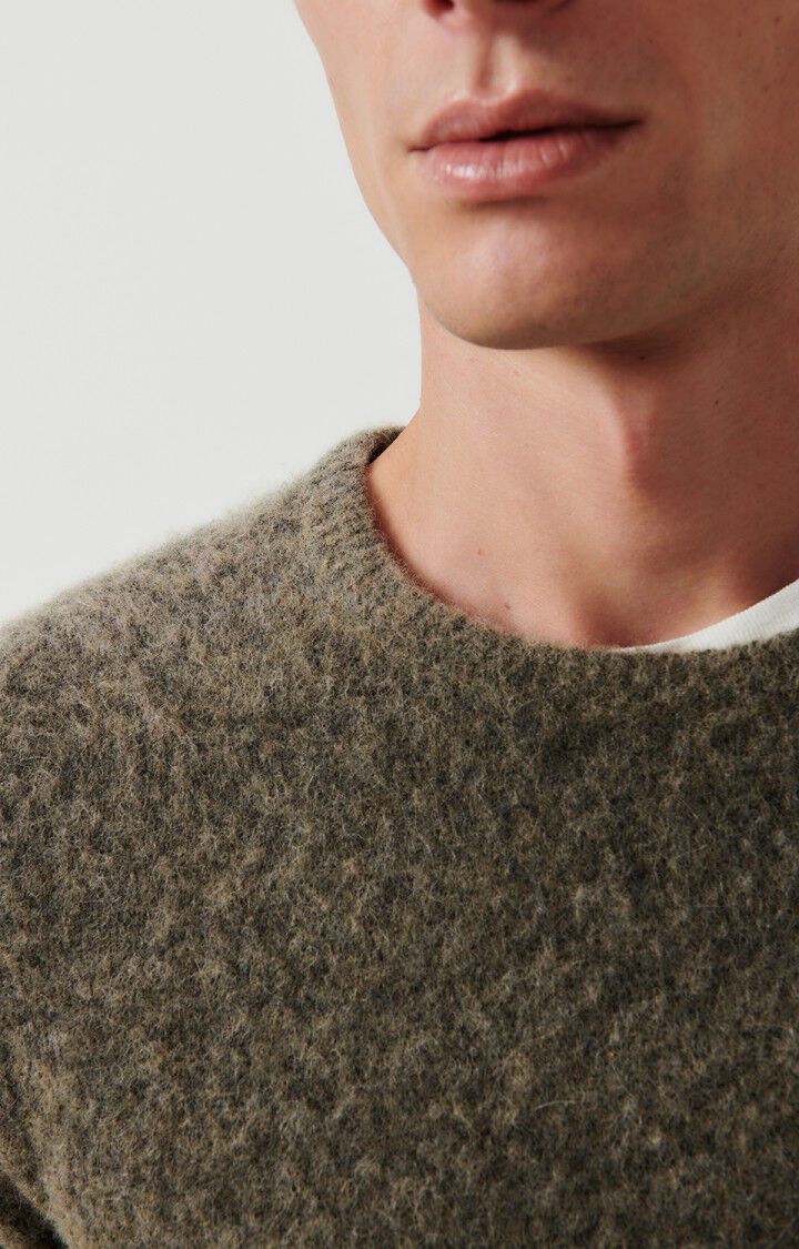 American || Dazington - Pull - Kaki Gris American Vintage