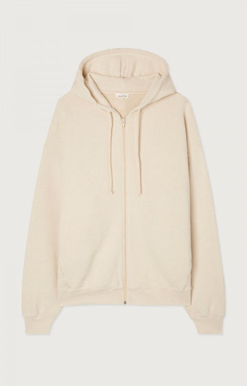 American Vintage || Xybay - Sweat Zip - Ecru American Vintage