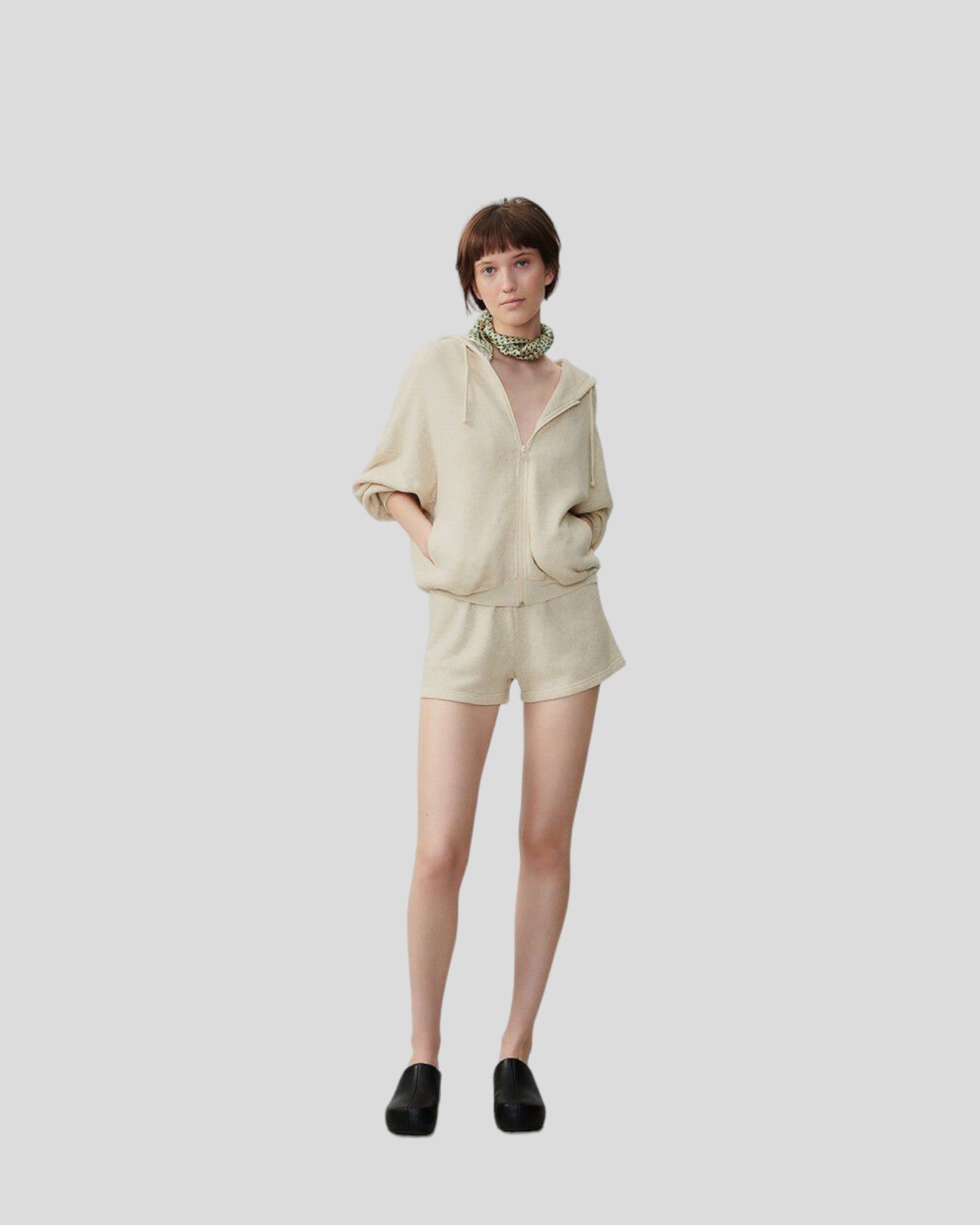 American Vintage || Itonay Short - Ecru Chiné American Vintage