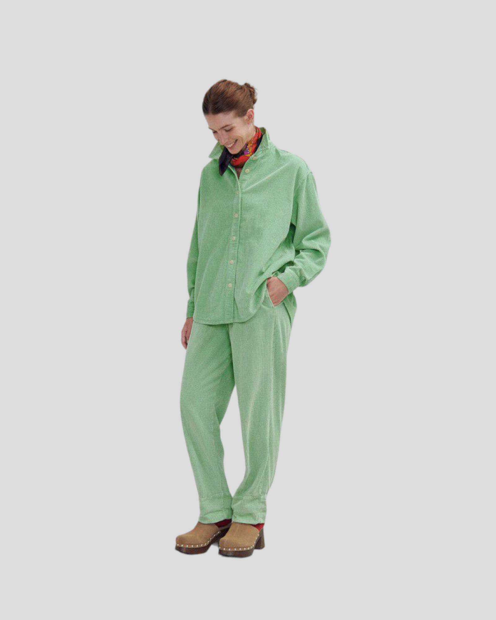 American Vintage || Padow Pantalon - Femme - Concombre Vintage American Vintage