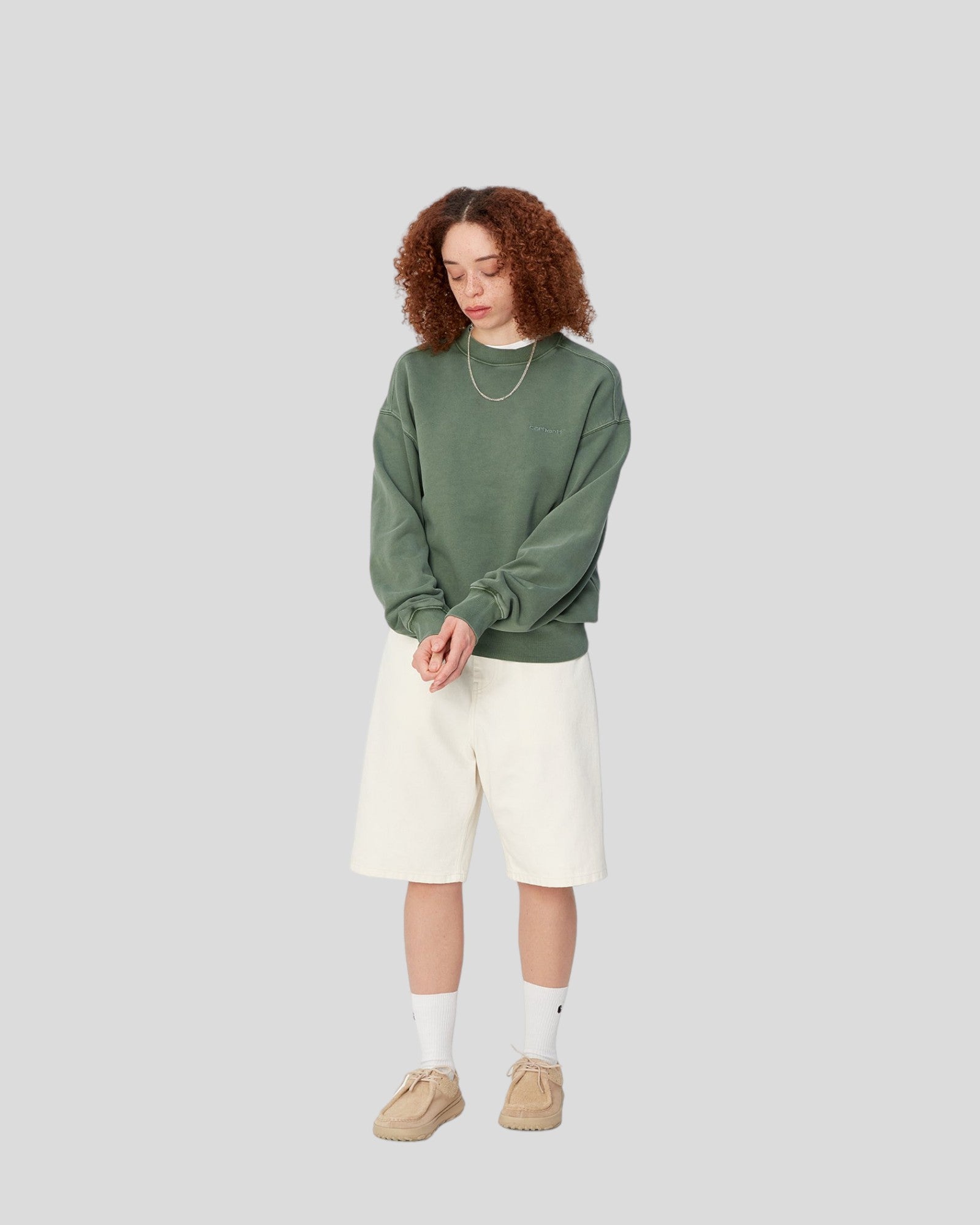 Carhartt || W' Duster Script Sweat - Garment Dyed Carhartt