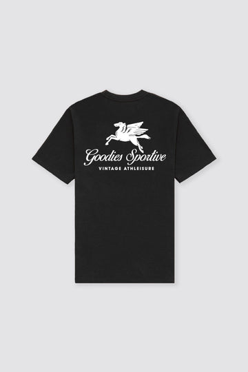 Goodies Sportive || Pegasus  tee Black - T-shirt Goodies Sportive