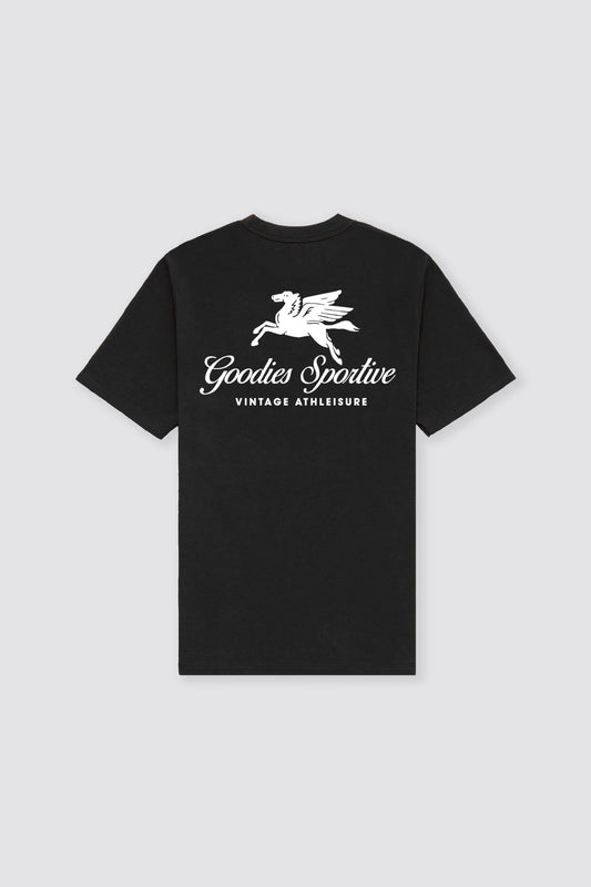 Goodies Sportive || Pegasus  tee Black - T-shirt Goodies Sportive