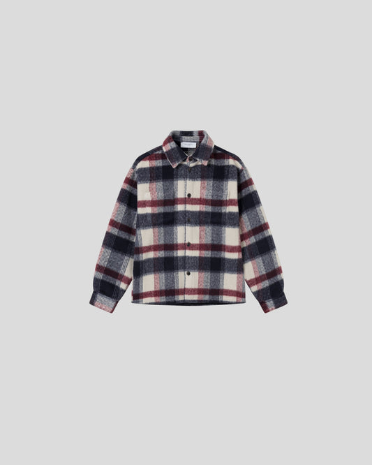 Les Deux || Jayce Overshirt - Light Sand/ Dark Navy Les Deux
