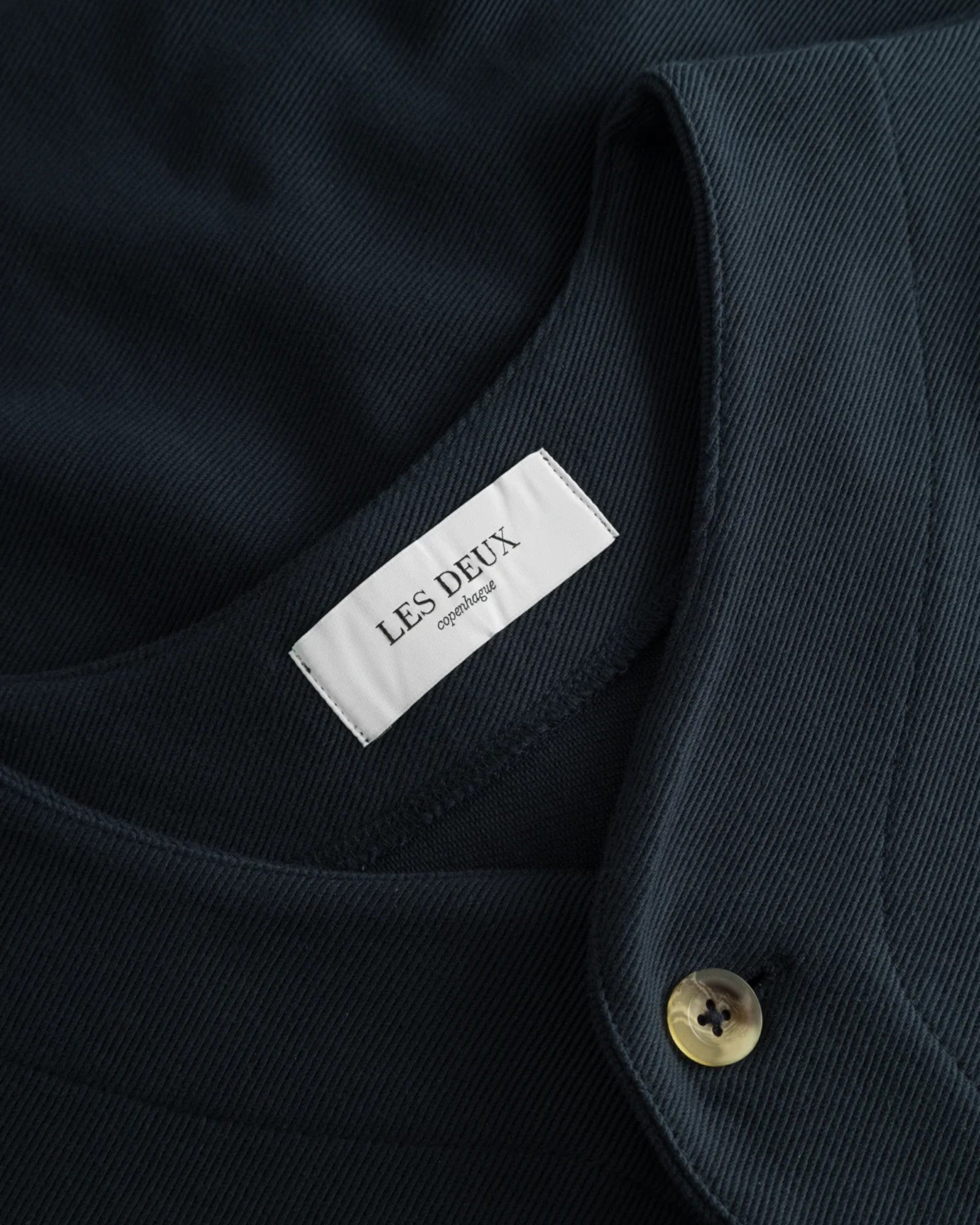 Les Deux || Barry Baseball Jersey Shirt - Dark Navy Les Deux