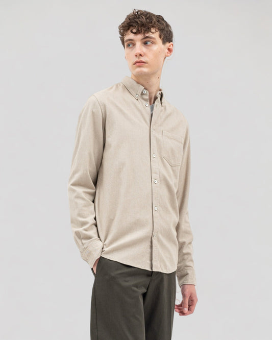 Norse Projects || Anton Organic Flannel - Utility Khaki Norse Projects