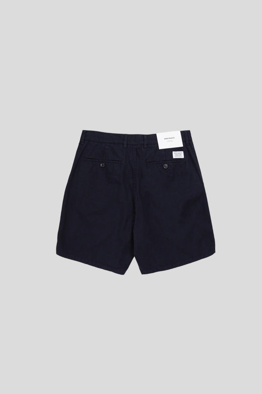 Norse Projects || Aros Regular Light Shorts - Dark Navy Norse Projects
