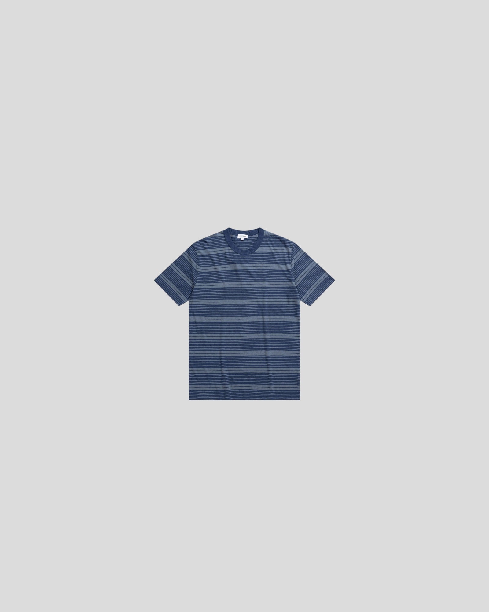 Norse Projects || Johannes Sunbleached Stripe - Calcite Blue Norse Projects
