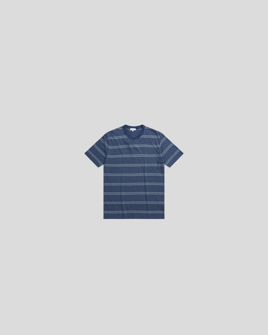 Norse Projects || Johannes Sunbleached Stripe - Calcite Blue Norse Projects