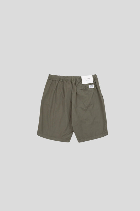 Norse Projects || Ezra Light Twill Shorts - Dried Sage Green Norse Projects
