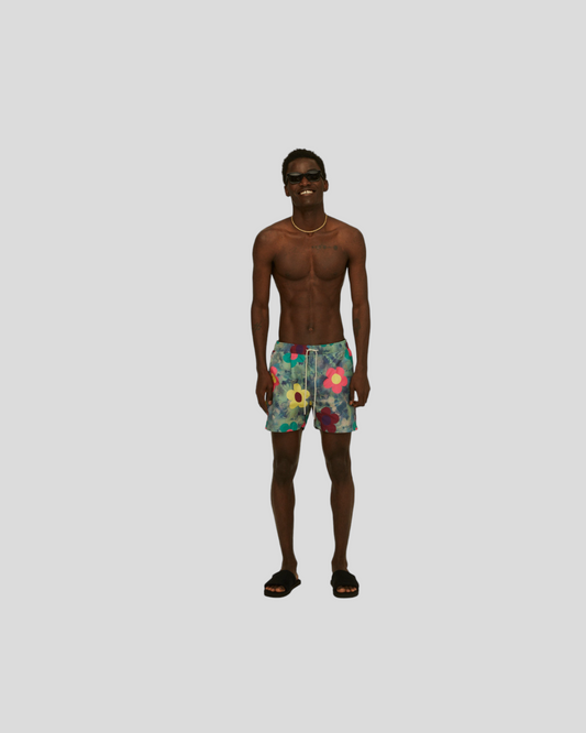 OAS || Darksy Swim Shorts - Flowers OAS Compagny
