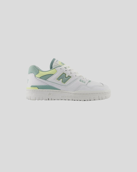 New Balance || BBW550EB - White/  Salt Marsh Limelight New Balance