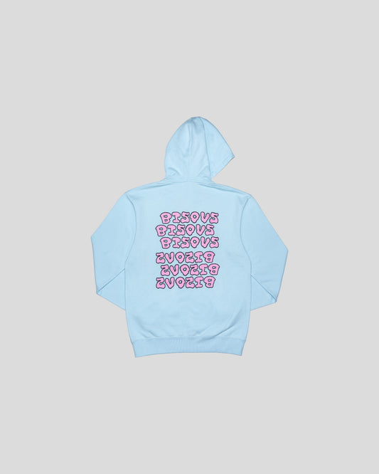 Bisous Skateboard || Hoodie Slime  - Cool Blue Bisous Skateboards