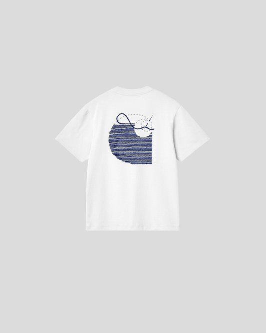 Carhartt ||W' Stitch T-Shirt - White/Elder Carhartt