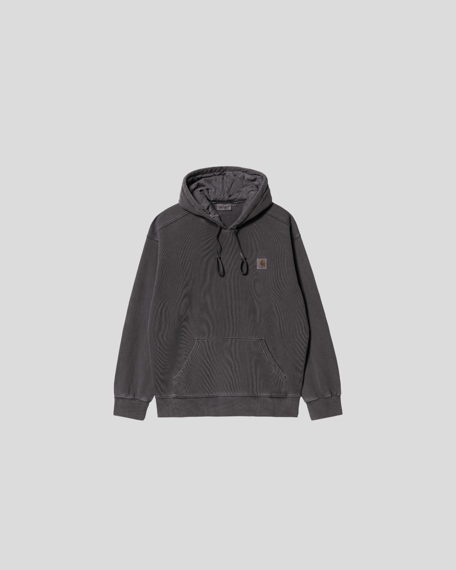 Carhartt || Hooded Nelson Sweat - Charcoal Garment Dyed Carhartt