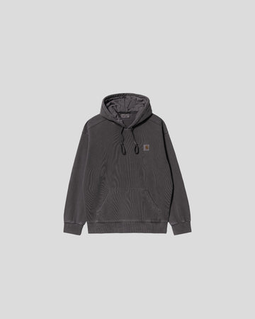 Carhartt || Hooded Nelson Sweat - Charcoal Garment Dyed Carhartt