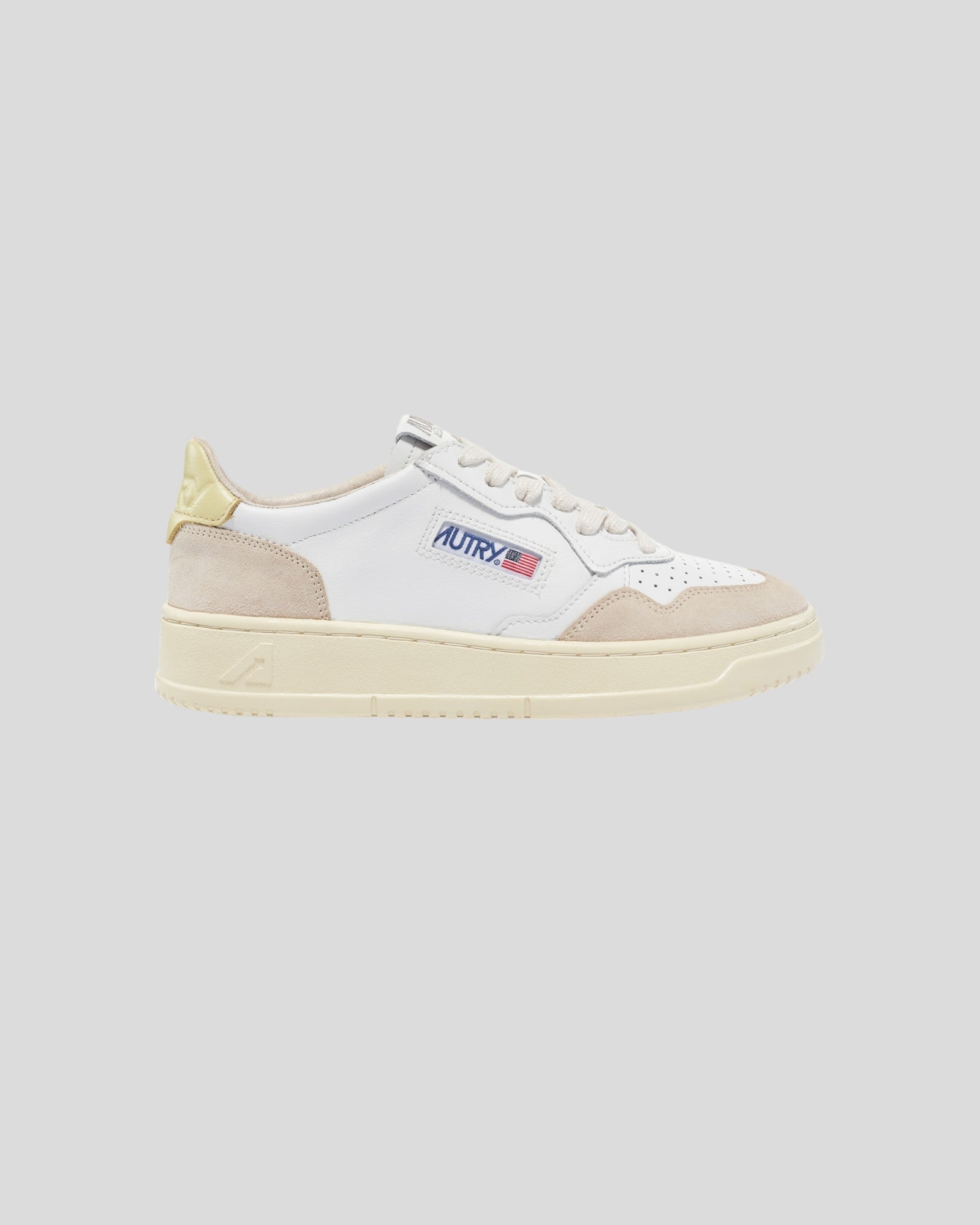 Autry || Medalist - LS57 - White/ yellow Autry