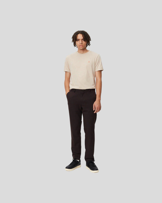 Les Deux || Como Reg Wool Melange Suit Pants -Coffee Brown Melange Les Deux